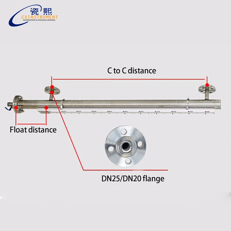 Магнитный датчик уровня с боковым креплением 1100 мм|level gauge|magnetic level gaugegauge |