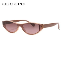 oec cpo fashion small one piece sunglasses women vintage cat eye sun glasses for female brand unique punk shades uv400 oculos