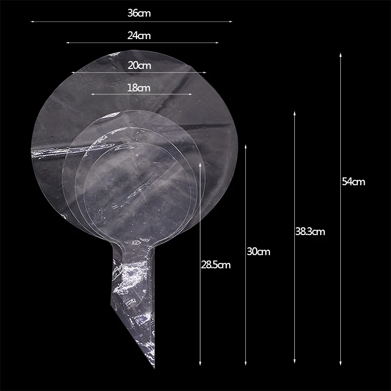 

3pcs 18/20/24/36inch Transparent Bobo Ballons Bubble Wedding Kids Birthday Party Decorations Clear Helium Balloons