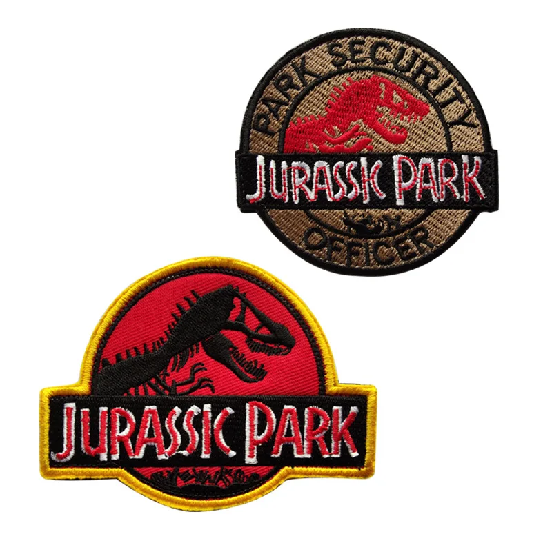 

1pcs Jurassk Park Velcro Badge Dinosaur Personality Cloth Stickers Clothes Patch Outdoor Badge Military Armband