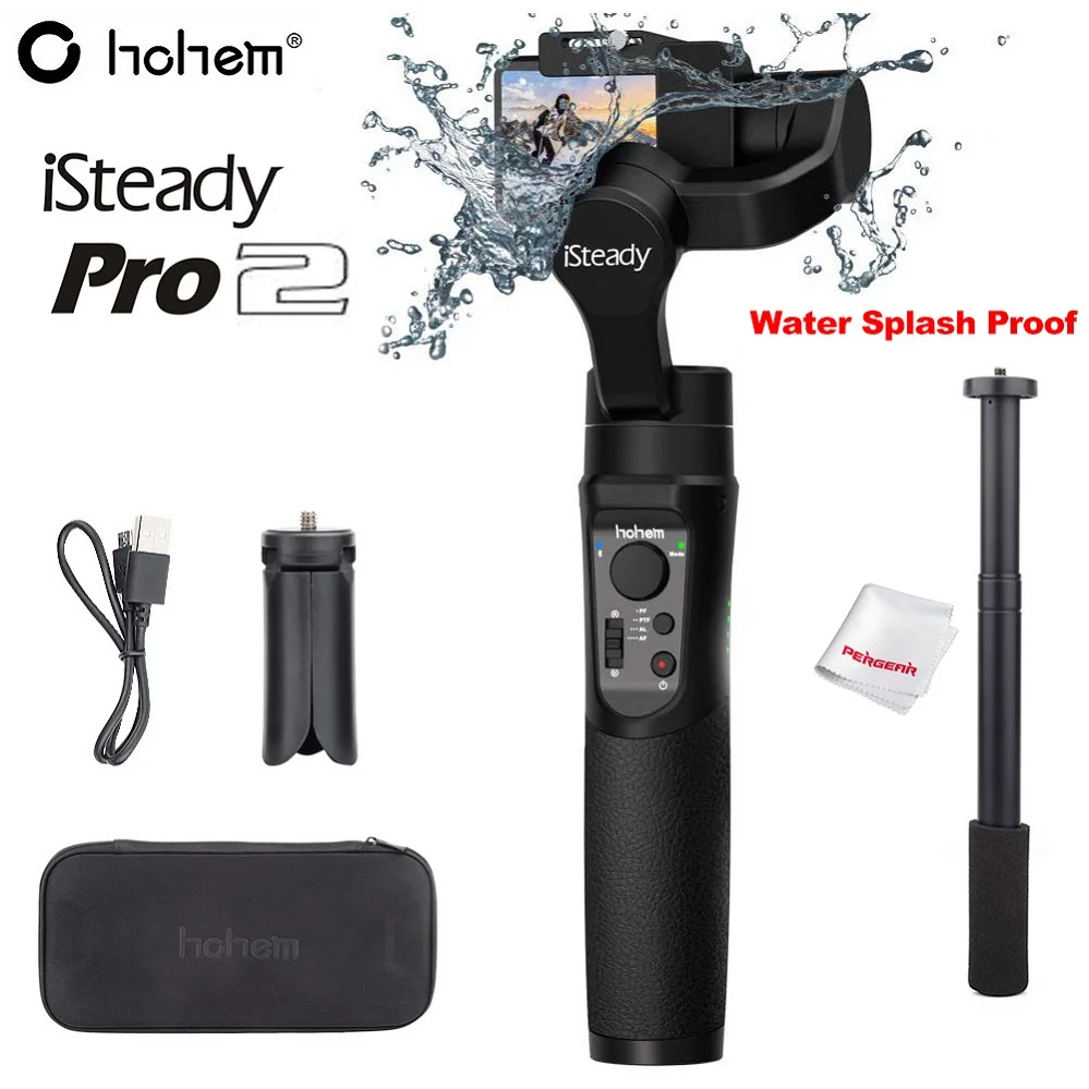 Hohem iSteady Pro 2/Pro брызг 3-осевой ручной однажды для DJI Osmo Экшн камера Gopro Hero 7/6/5/4/3 SJCAM YI экшн-камер - Цвет: Pro 2 with Kit