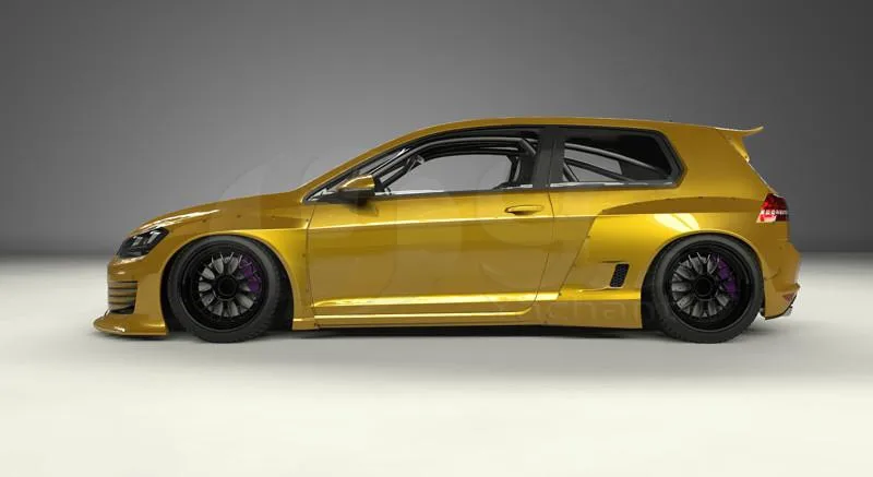Боди из стекловолокна FRP подходит для 15 17 Golf MK7 G * T I PD RB Style комплект широкого тела