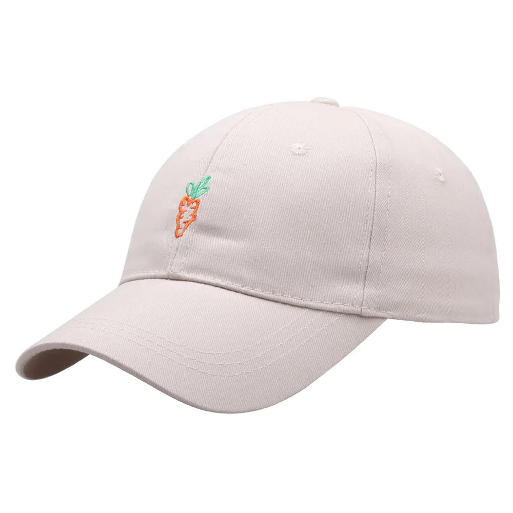 

Embroidery Carrot Baseball Cap Women Men Unisex Adjustable Cute Hat Outdoor Snapback Cap Fall Winter Kpop Hat Gorras de beisbol