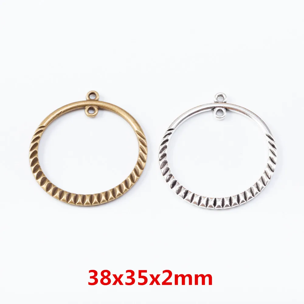 

Новая мода 65 шт круглый Соединитель Кулон DIY Изготовление ювелирных изделий ретро браслет ремесла металлический цинковый сплав DIY аксессуа...