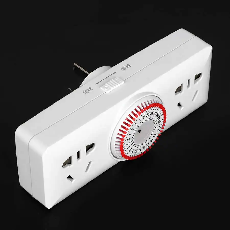 Бытовая розетка usb 24 часа двойная механическая электрическая энергосберегающая |