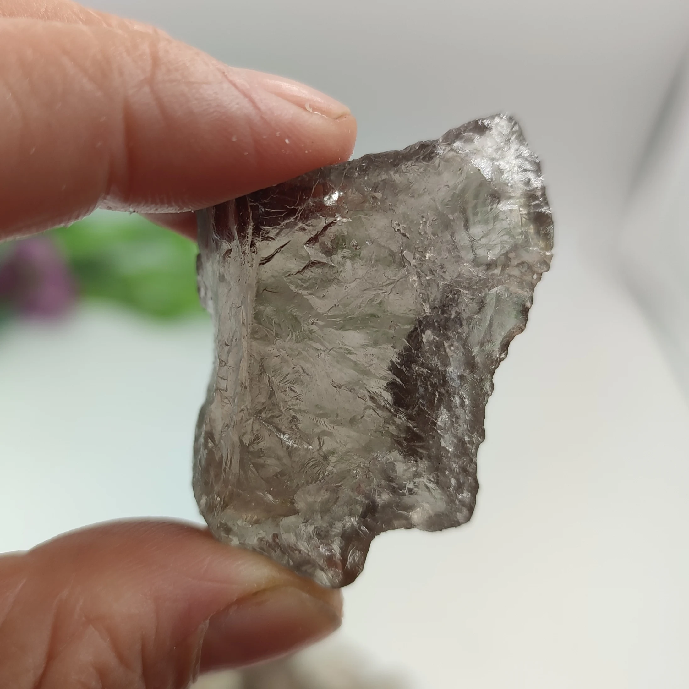 Натуральный грубый дымчатый кварц, необработанный камень, восстанавливающий домашний декор, 1 шт.