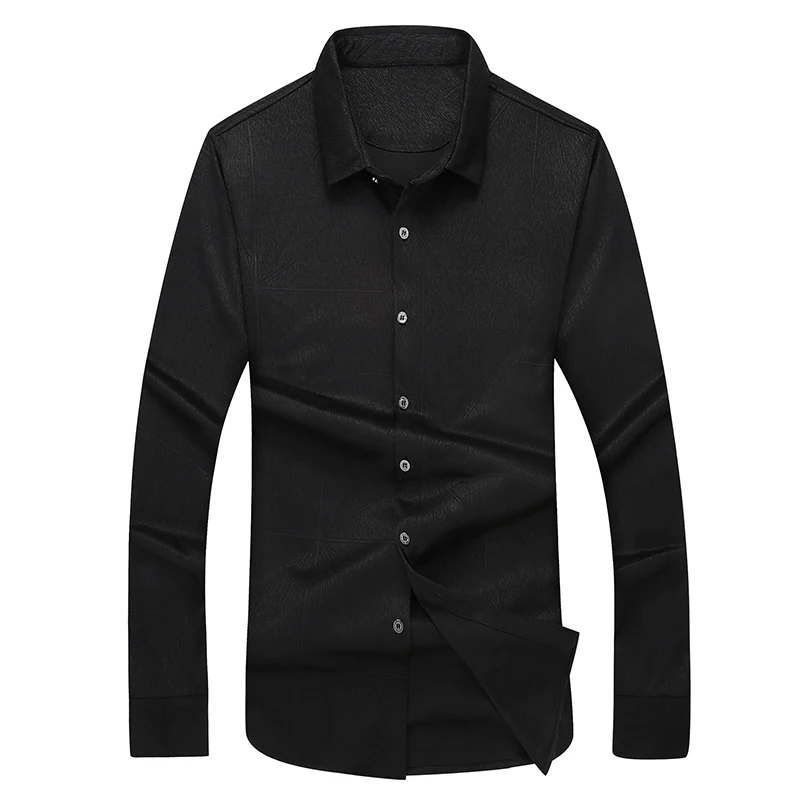 Размера плюс мужская повседневная футболка с длинными рукавами и принтом