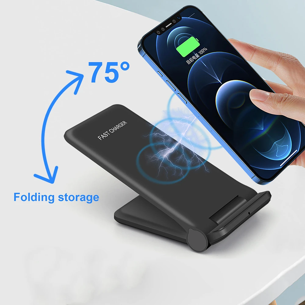 fdgao 30w qi wireless charger stand for iphone 13 12 11 pro xs max xr x 8 samsung s10 s20 s21 fast charging holder phone charger free global shipping