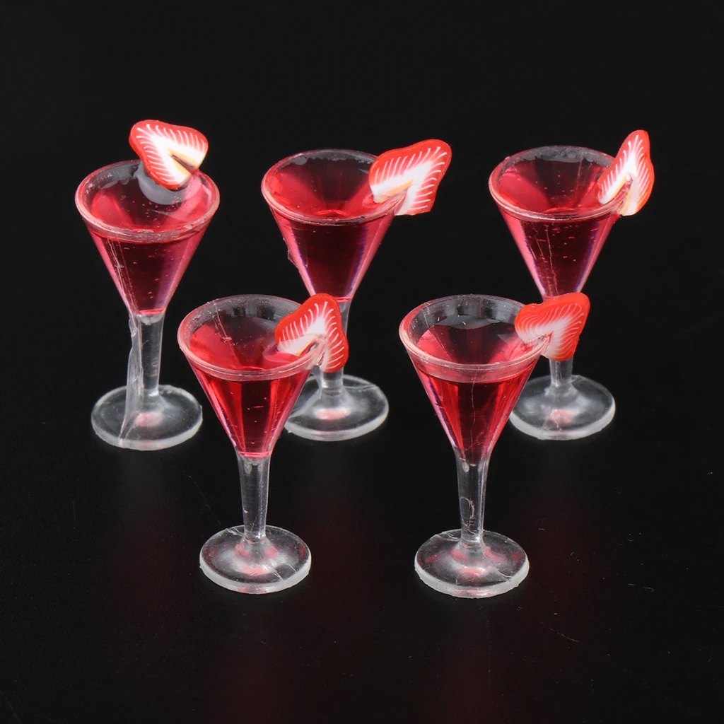 Model For Party Pub Bar Food Decor Accessories Colorful 5/6 Pieces