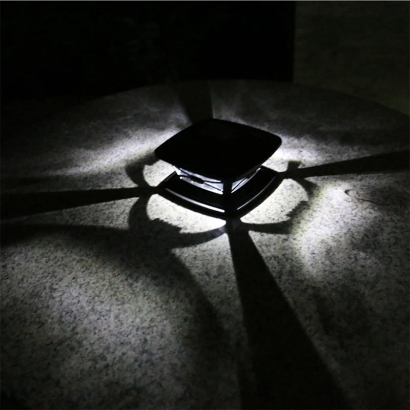 

Outdoor Solar Post Lights - Outdoor Post Cap Light for Fence Deck or Patio - Solar Powered Caps, Warm White LED Lighting, Lamp F