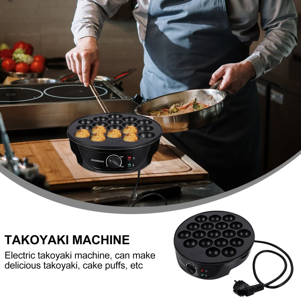 

1PC Non-Stick Takoyaki Pan Meatball Snail Baking Machine Kitchen Gadget Plug