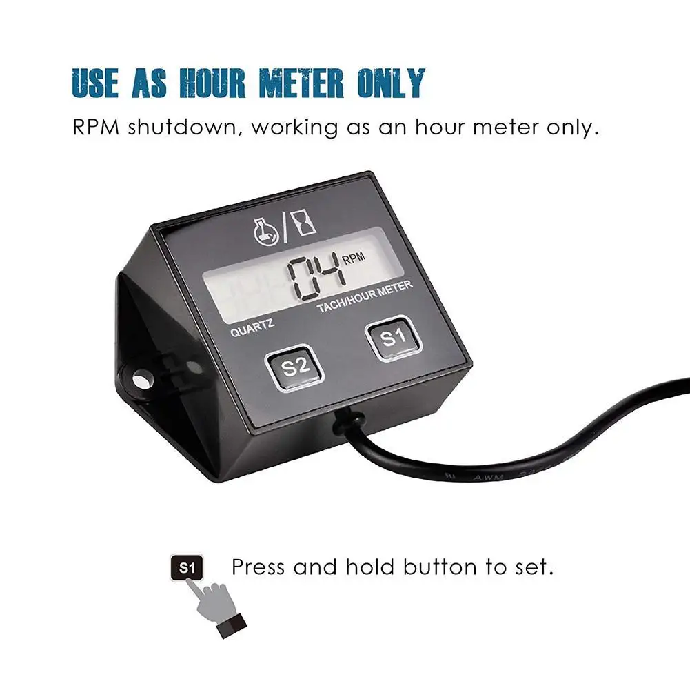Цифровой тахометр двигателя измеритель скорости жидкокристаллический дисплей