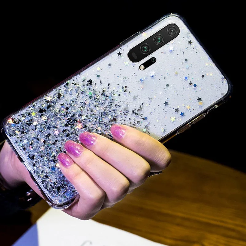 Модный Блестящий чехол для Huawei P20 P30 Pro Honor 8 9 Lite P8 2017 10 20 10i 20i 8X 8C 8A 7X V20 V30 блестящий