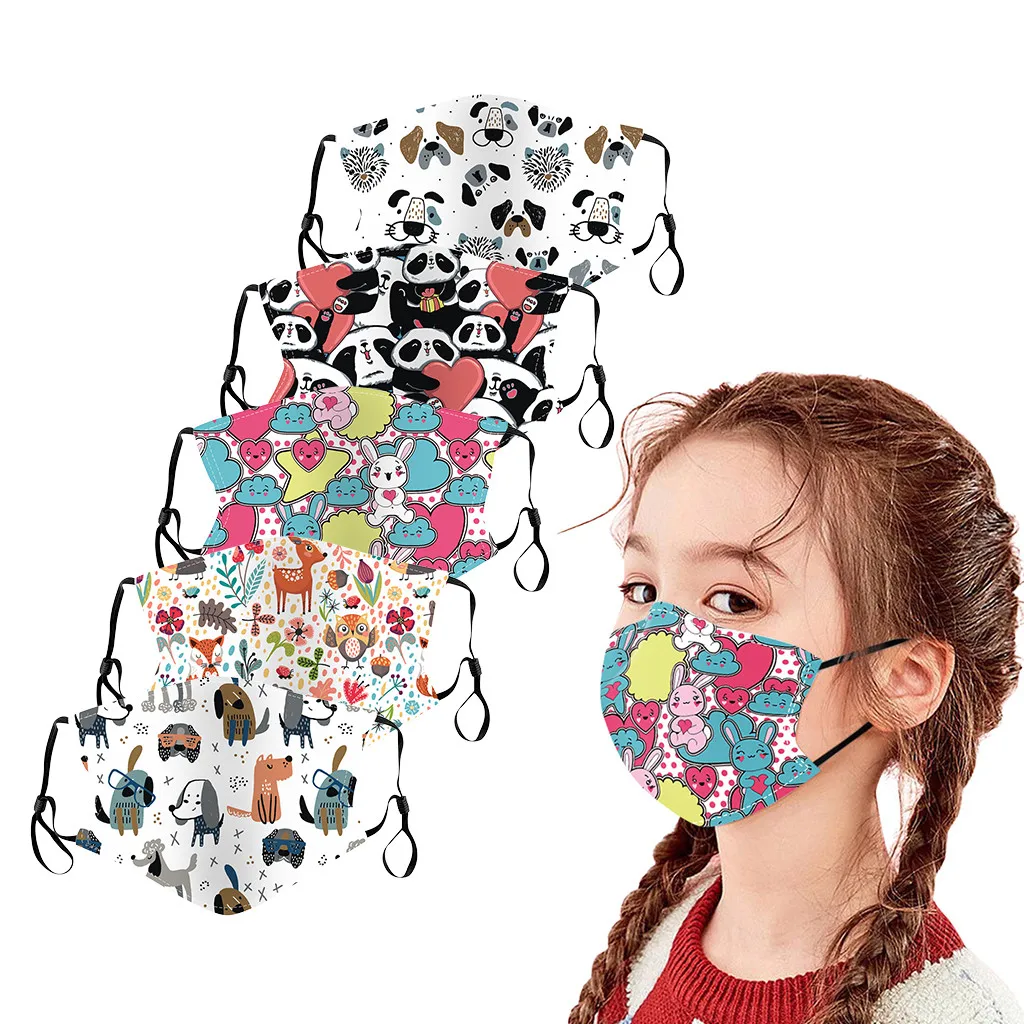 

Headband mascarilla mascarar scarf 5PC Kids Children Outdoor Cotton Mouth Masks Dustproof Face Masks Reusable masques #9