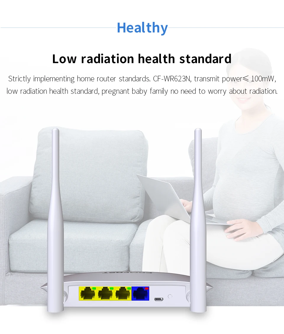 Comfast 300 Мбит/с беспроводной wifi маршрутизатор с 2* 5dBi антеннами CF-WR623N домашней сети точка доступа 4* RJ45 Ethernet порт wi fi маршрутизатор