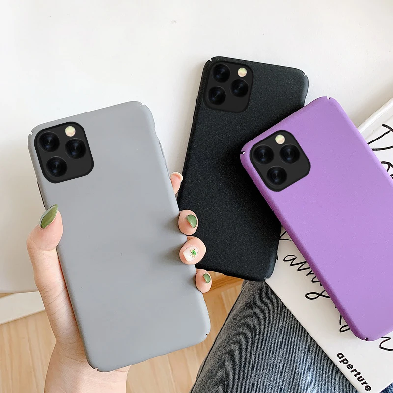 Ультратонкий матовый чехол для телефона iphone 12 Mini 11 Pro Max XR Xs X 10 8 7 6 6s Plus жесткий