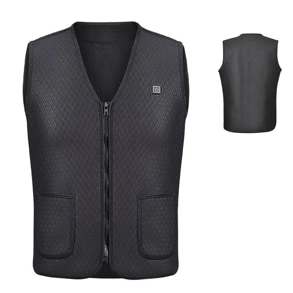 

Electric USB Heated Warm Vest Men Women Heating Coat Jacket Clothing