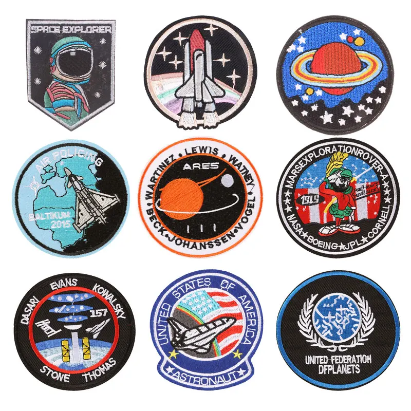 Значок астронавта ВВС нашивки для одежды DIY полосы аппликация Одежда Наклейки