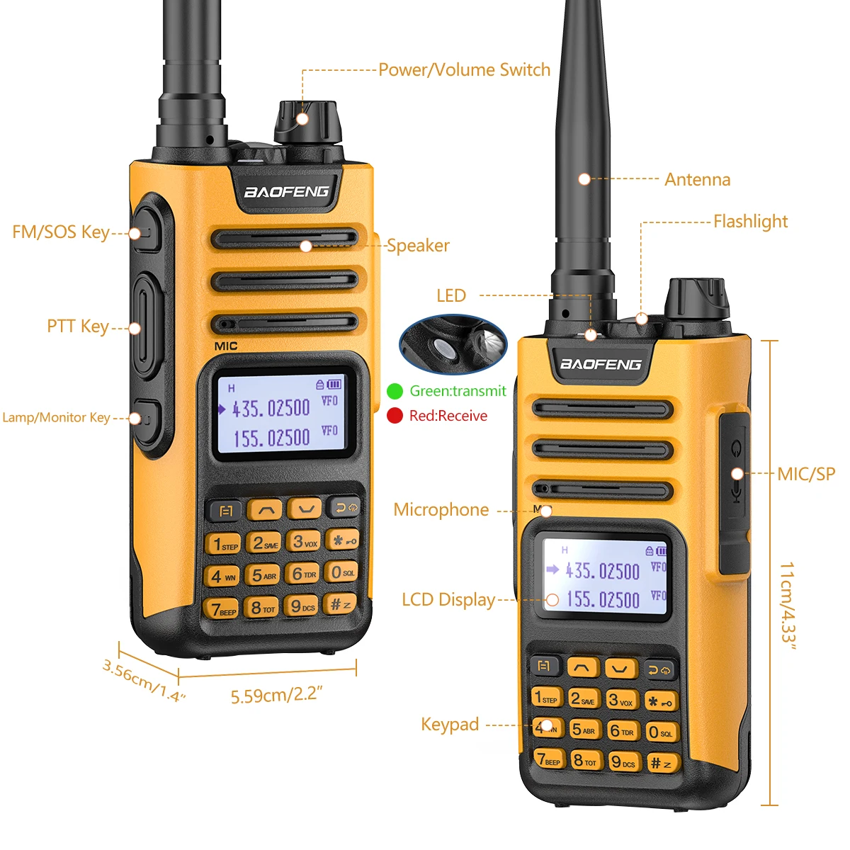 Фото 2022 Baofeng UV-13 PRO Walkie Talkie 10W 8800mAh Type-C USB двухдиапазонный трансивер для любительской 2022 Baofeng UV-13 PRO Walkie Talkie 10W 8800mAh Type-C USB двухдиапазонный трансивер для любительской