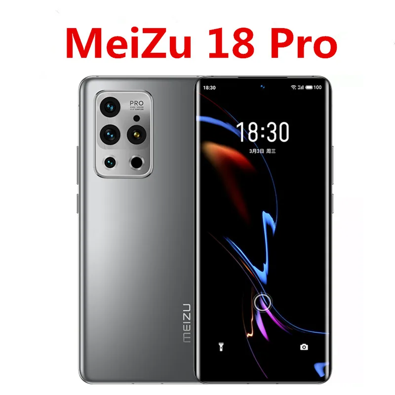 Смартфон Meizu 18 Pro 50.0MP + 44 0mp 32 8 40W Mcharge 6 7 &quotSuper AMOLED 120HZ Snapdragon 888 4500mAh Qi в наличии |