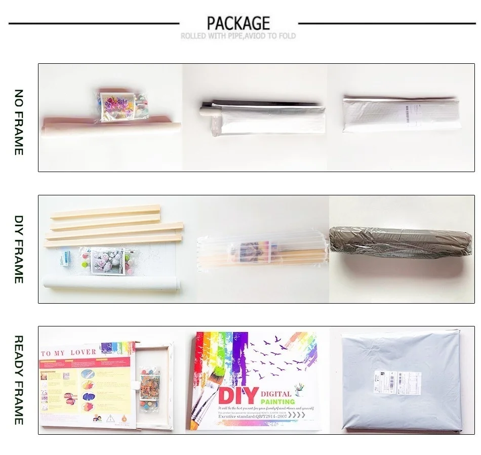 Рамка пейзаж сделай сам искусство рисование по номерам Акриловая Краска на