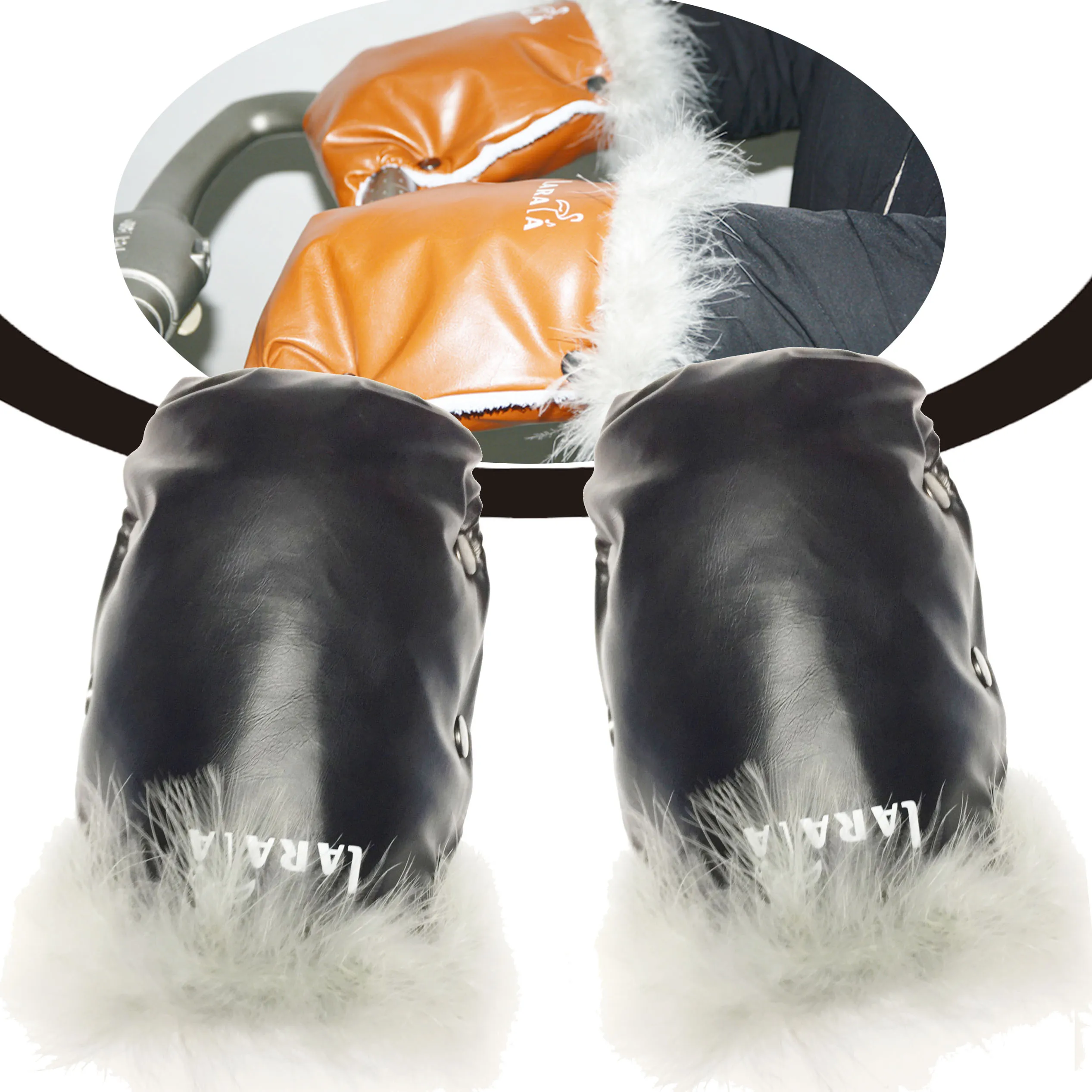 

Детская коляска Bugaboo Bee, аксессуары, популярные варежки Dsland для мам, теплые плюшевые усиленные перчатки для рук, водонепроницаемые ветрозащи...