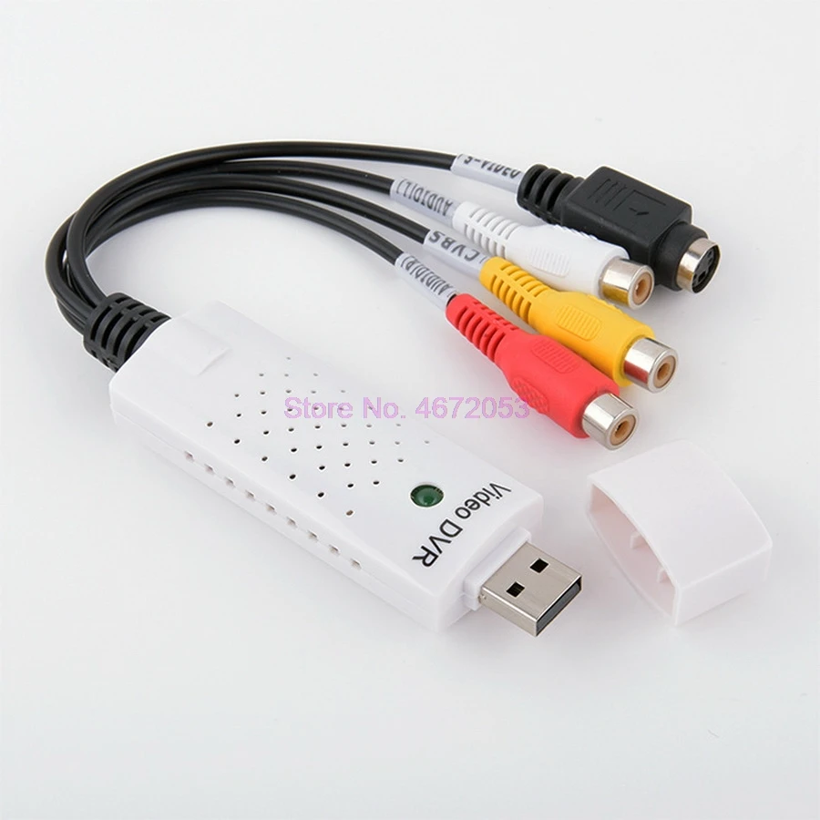 200 шт. портативный USB 2 0 Easycap Аудио видео захвата карты адаптер VHS на DVD для