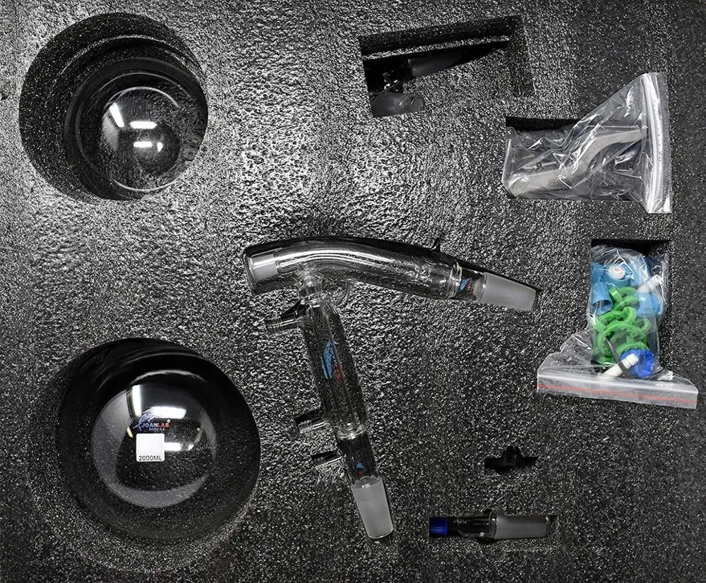 Лаборатории короткий путь набор для дистилляции с холодная ловушка 2000 мл