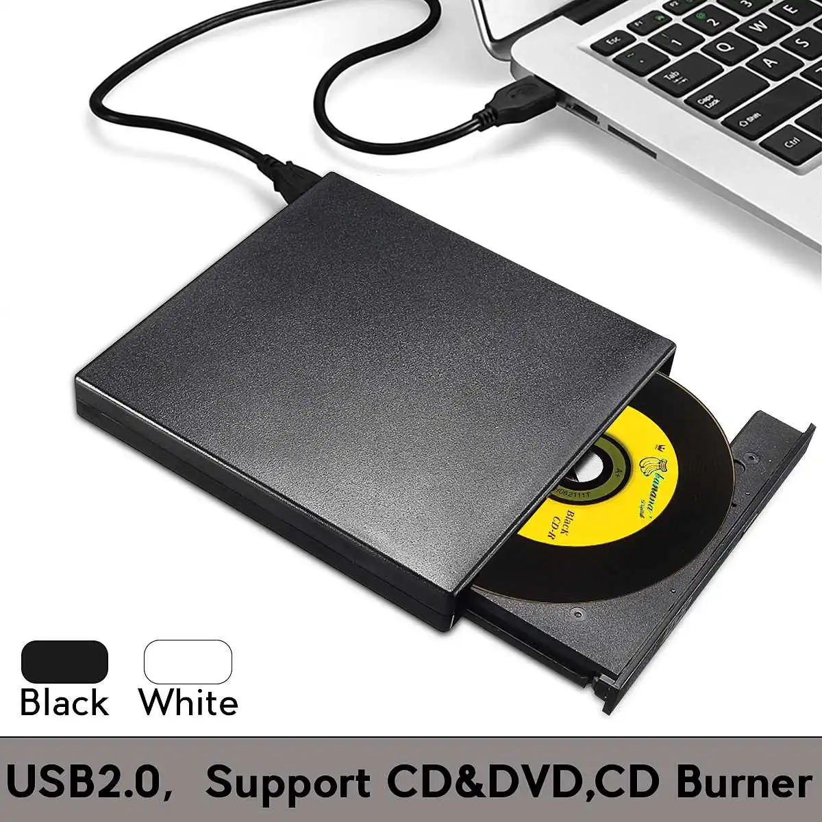 Óptica para Computador Componentes do Computador Externo Combinado – cd Burner rw Drive Dvd-rom Cd-rw Player Unidade Portátil Usb 2.0 Dvd