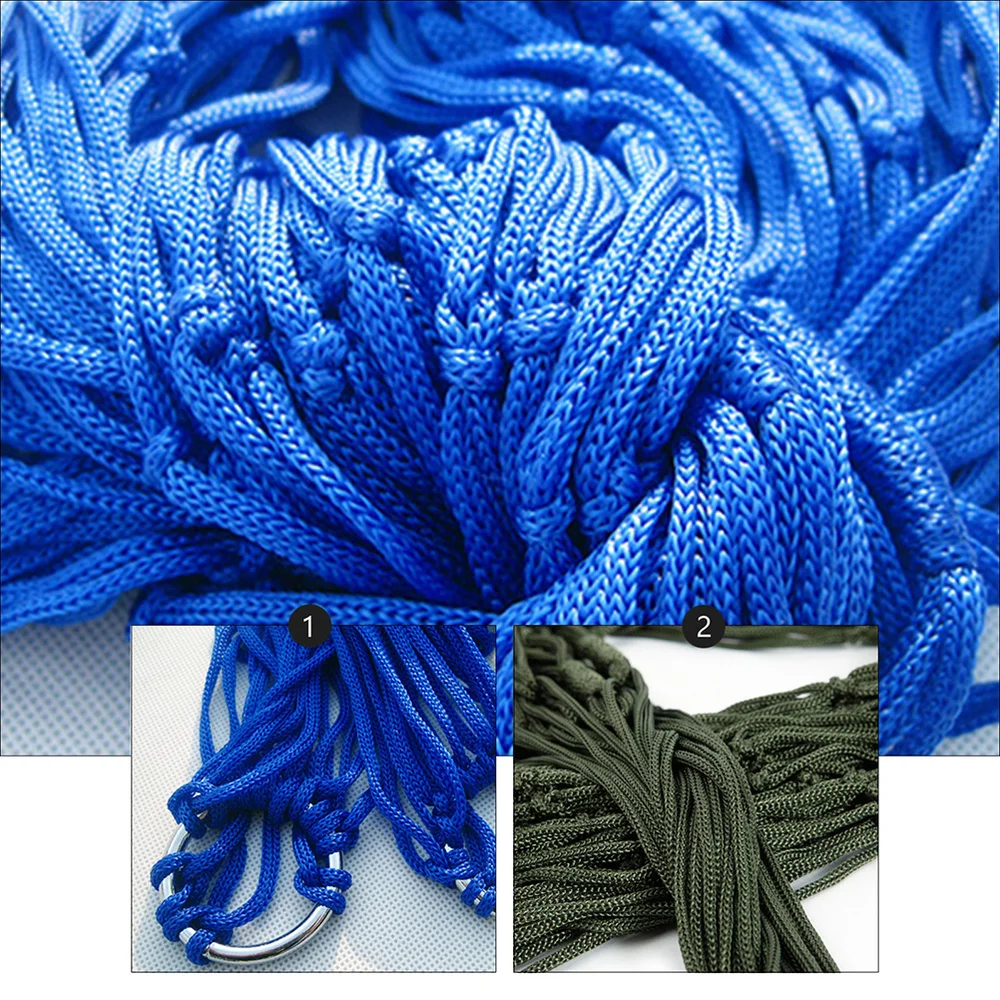 

2pcs Outdoor Sleeping Hammocks Hanging Beds Nylon Hammocks (Assorted Color)