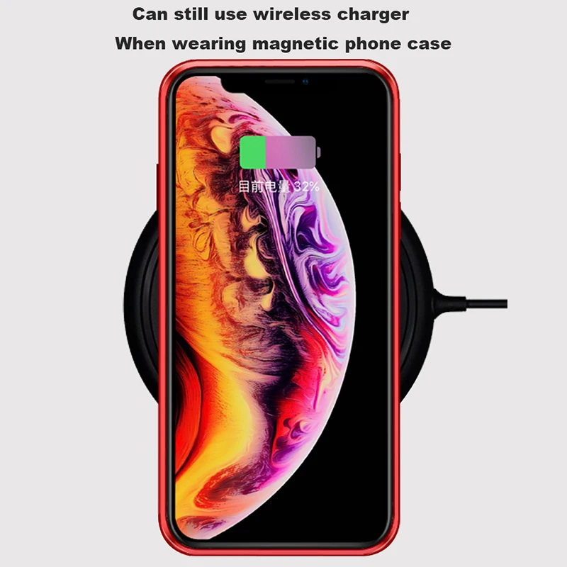 Двойное магнитное закаленное стекло чехол для телефона для iPhone 6S 7 8 Plus XR XS 11 Pro MAX Магнитный антишпионский защитный чехол для телефона