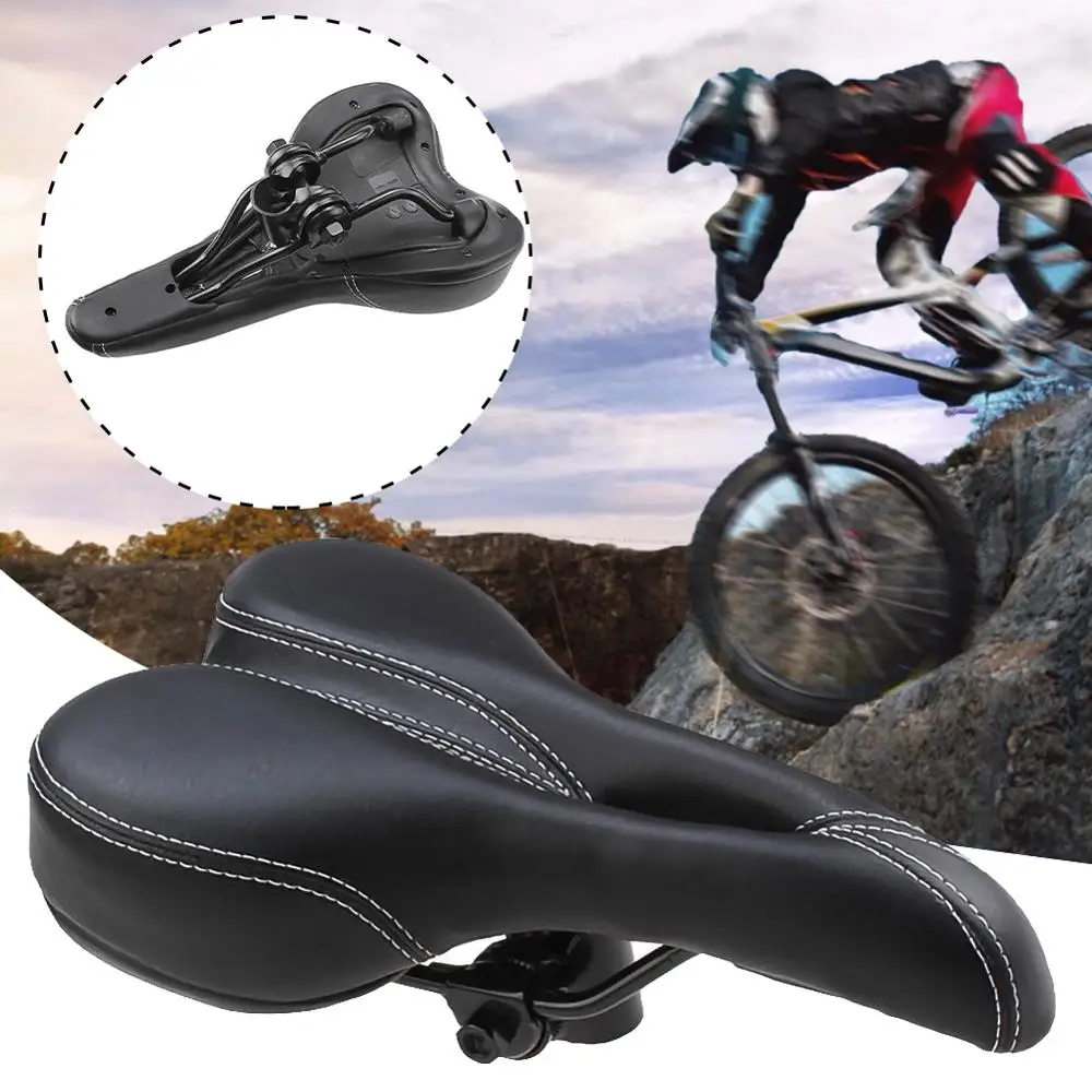 

Высококачественное кожаное велосипедное седло для горного велосипеда, широкая мягкая подушка