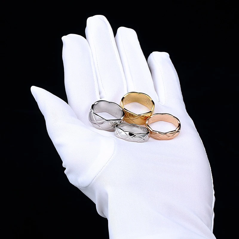 

Wholesale luxury brand ring high quality fine jewelry pineapple titanium rings exquisite rose gold fashion accessories jewel