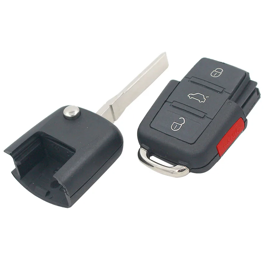 3 + 1/4 кнопочный раскладной чехол для ключа Volkswagen Bora Seat Passat Polo Skoda Octavia (большая