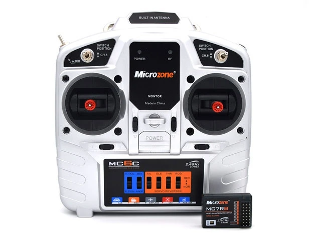 Microzone MC6C 2 4G 6CH PWM SBUS радиопередатчик с MC6RE приемник для RC модель крыла самолета Бла