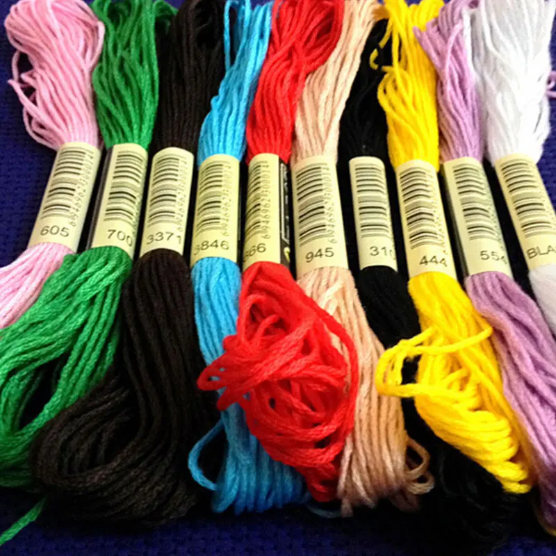 

100Pcs Multicolor Anchor Similar Thread Cross Stitch Cotton Sewing Skeins Embroidery Thread Floss Kit DIY Sewing Tools Craft