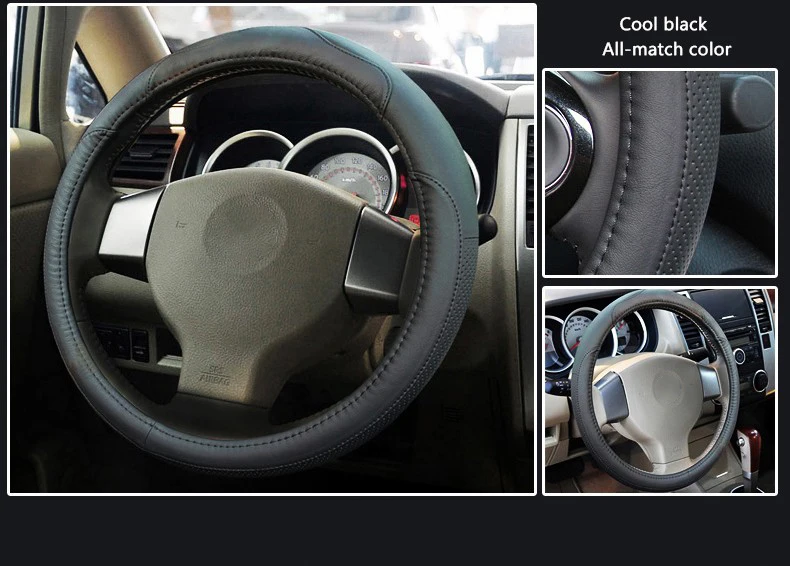 Кожаный Автомобильный Чехол для руля для Nissan Altima Qashqai X-Trail Tiida Almera Juke Note Primera Teana автомобильные аксессуары