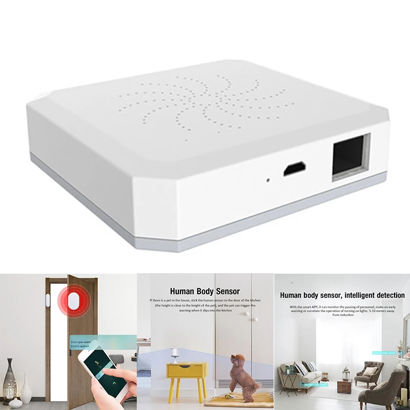

Смарт-хаб Tuya ZigBee Gateway, проводной хаб с дистанционным управлением через приложение, Wi-Fi, для Alexa Google Home Assistant
