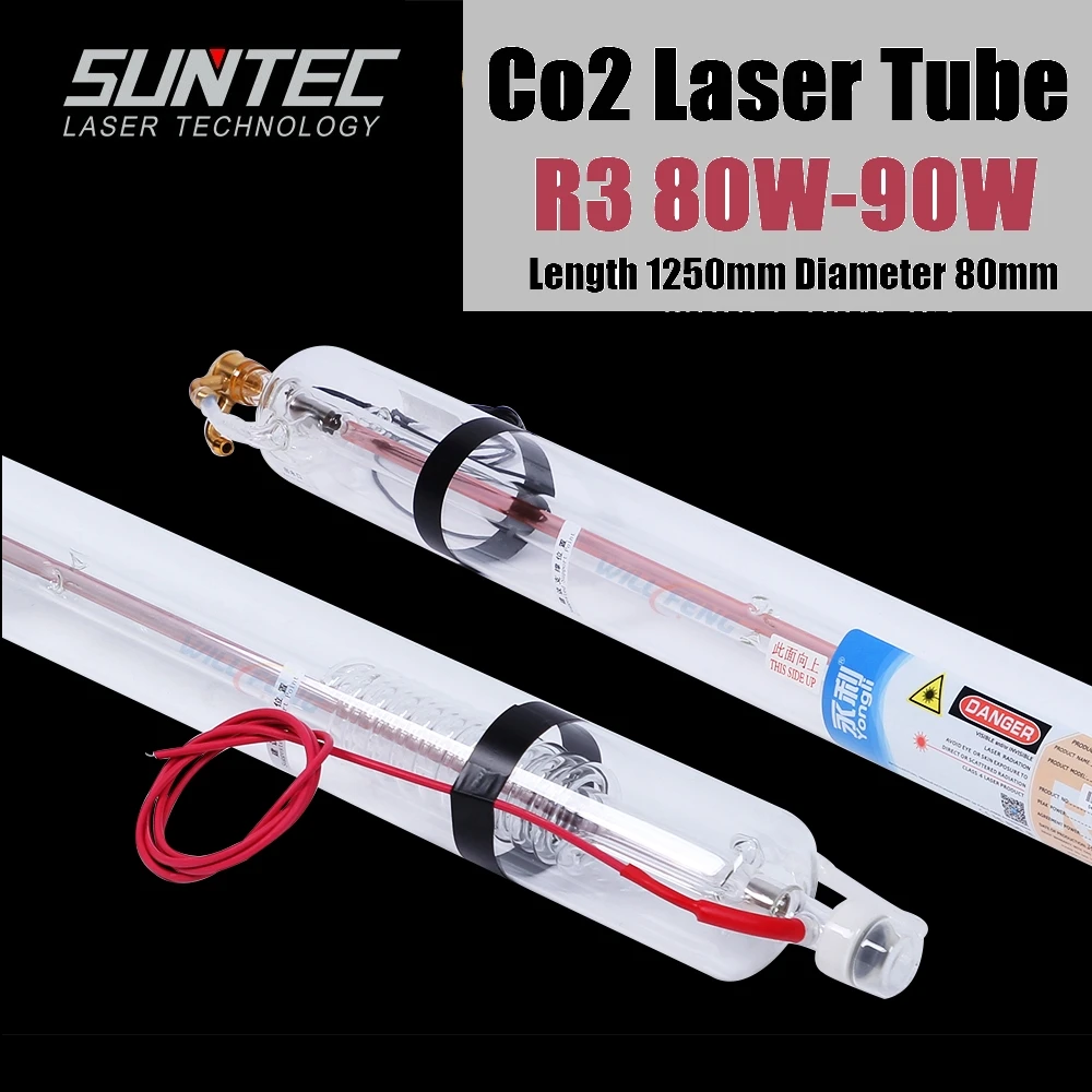 SUNTEC YL R3 80 Вт CO2 длина лазерной трубки 1250 мм диаметр. для гравировки резки с