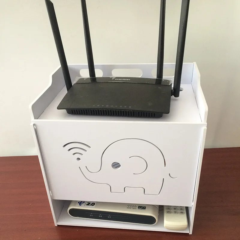Беспроводная Wifi многослойная коробка для хранения маршрутизатора ПВХ держатель
