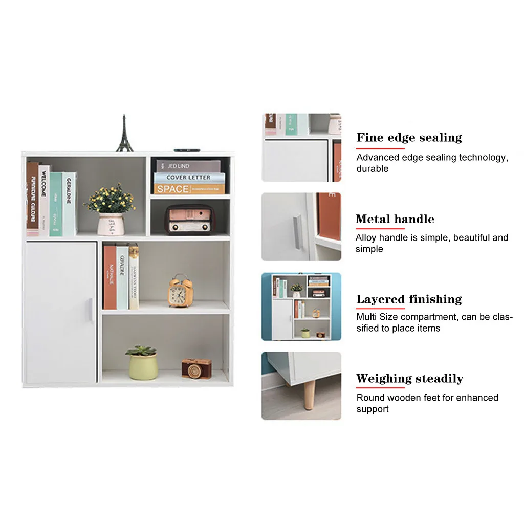 

US STORE New Living Room Study Locker Home Furniture Storage Cabinet Multifunctional Storage Bookshelf Salle De Bains Meubles