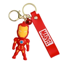 disney avengers keychain cartoon marvel spiderman captain america key chain cute doll gift couple bag ornament keyring