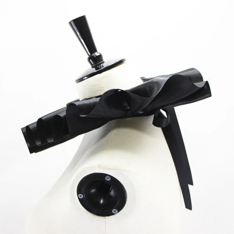 

Satin Renaissance Victorian Ruffled Fake Collar Cosplay Party Costume Neckwear U4LE