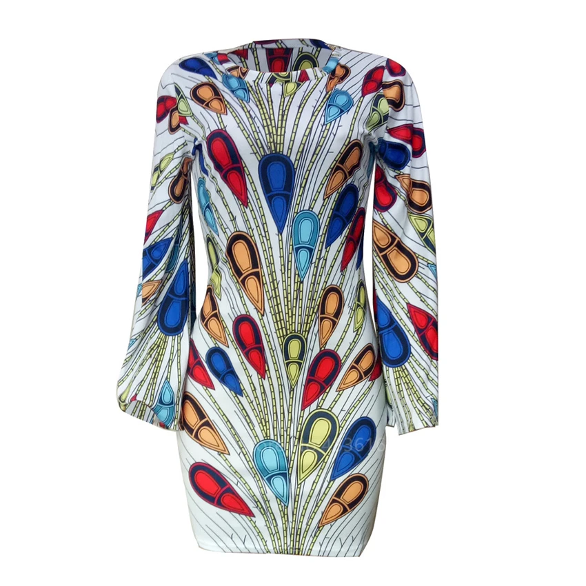 

Fashion African Clothes 2020 News Dashiki Print Bazin Ethnic Robe Africaine Trumpet Sleeve Plus Size African Dresses for Women