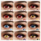 Цветные контактные линзы EYESHARE для глаз на Хэллоуин, серия Sasuke, косплей, цветные контактные линзы для макияжа школьников, красота глаз