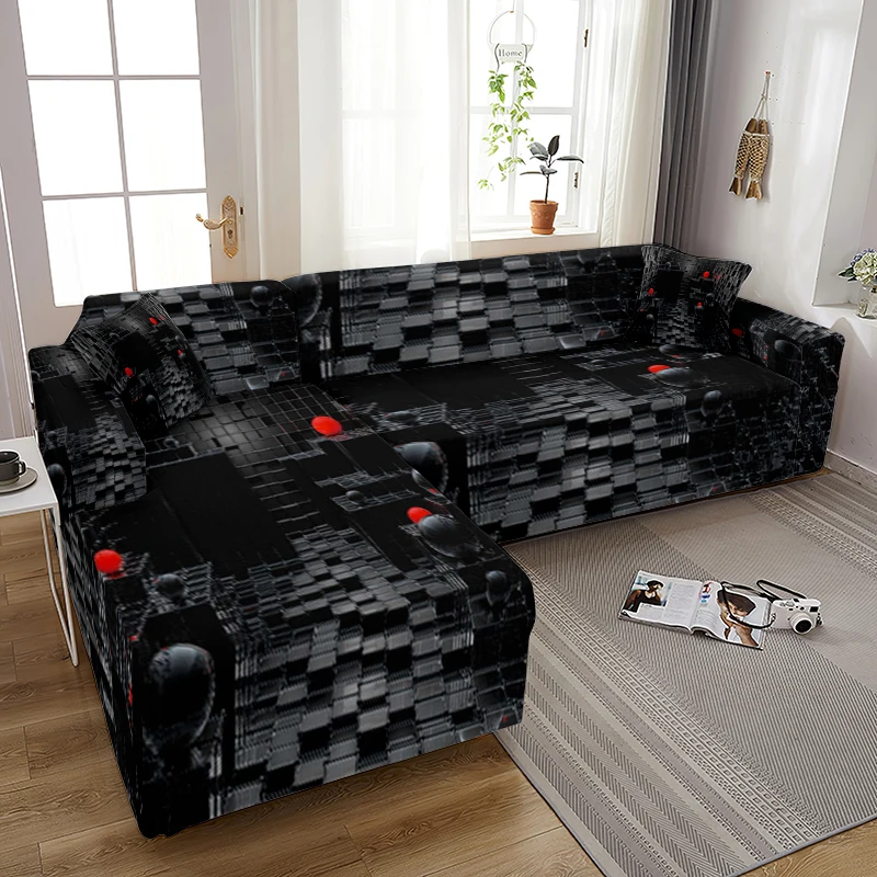 

Printing Elastic Sofa Cover Stretch Sofa Covers for Living Room Couch Cover L-shape Armchair Chair Slipcovers 1/2/3/4 Seat