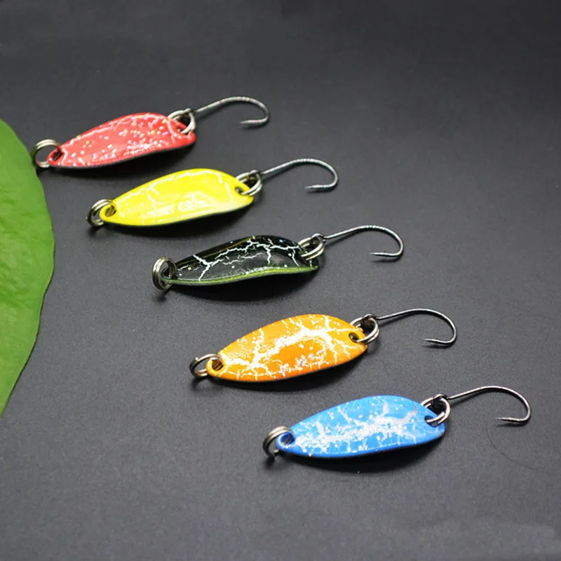 5pcs Mix Color 3.2cm 3g Fishing Spoon Lure Swim Bait Isca Artificial Trout Pesca Tackle Leurre Truite Spoons | Спорт и развлечения