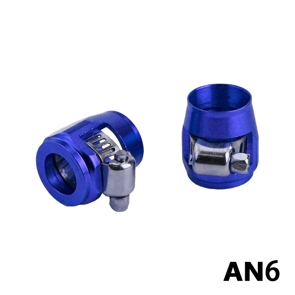 

1 лот = 2 шт. AN6 AN8 AN10 AN12 AN4 Конец хомута для шланга Зажим для топливной трубки Масляная водопроводная трубка Фитинги для шланга Хомут для шланга Крепежный зажим