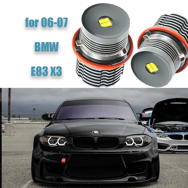 

White Ultra Bright 80W High Power 16 LED IP65 LED angel eyes light for 06-07 BMW E83 X3