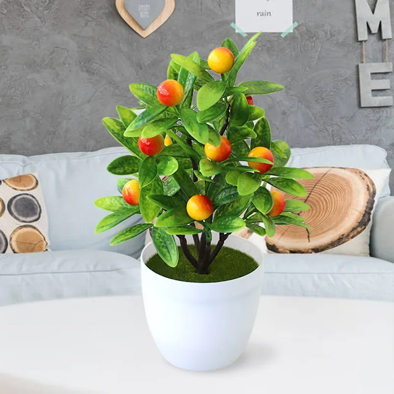 Новые искусственные растения для домашнего декора реалистичное Персиковое